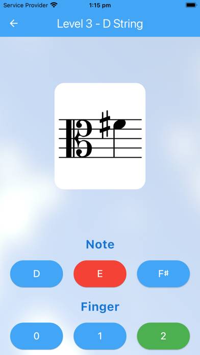 String Note Tutor Captura de pantalla de la aplicación