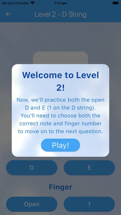 String Note Tutor Captura de pantalla de la aplicación
