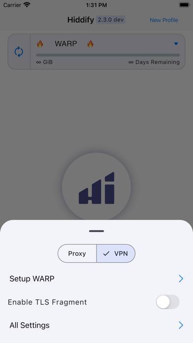 Hiddify Proxy & VPN App screenshot