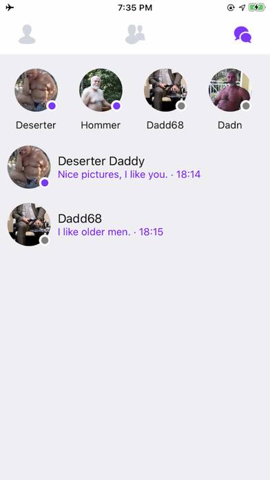 Gay Daddies Chat Captura de pantalla de la aplicación #6
