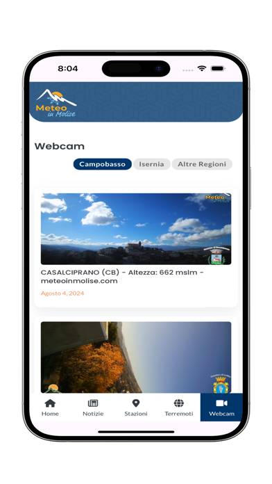 Meteo in Molise Schermata dell'app
