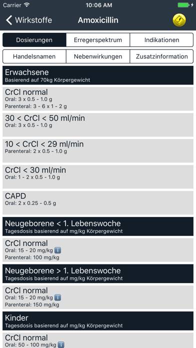 Antibiotika & Antiinfektiva Schermata dell'app