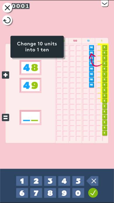 Montessori Math: Add & Subtract Large Numbers Schermata dell'app #2