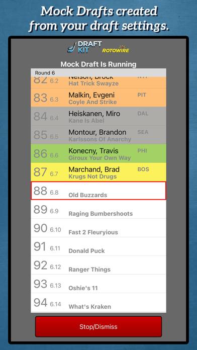 Fantasy Hockey Draft Kit '24 App screenshot