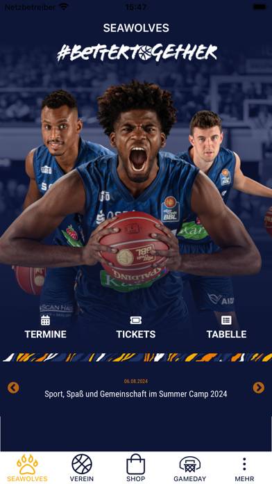 Rostock Seawolves e.V. App-Screenshot