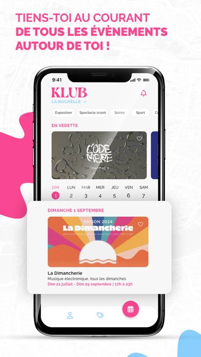 Klub App Capture d'écran de l'application