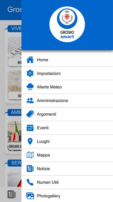 Grosio Smart Schermata dell'app
