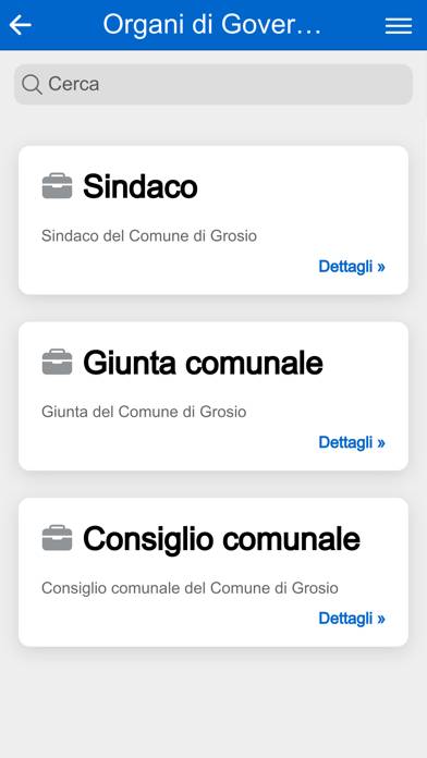 Grosio Smart Schermata dell'app