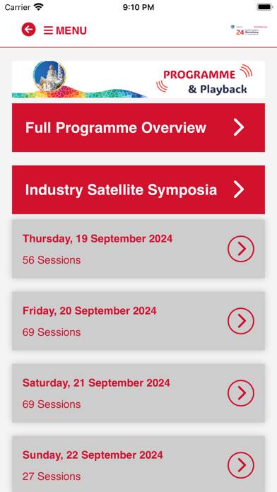 Euretina2024 Schermata dell'app