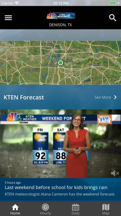 KTEN Weather screenshot