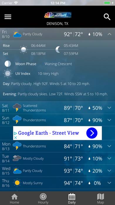 KTEN Weather App screenshot