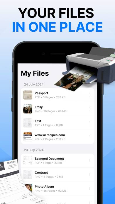 Smart Drucker App-Screenshot