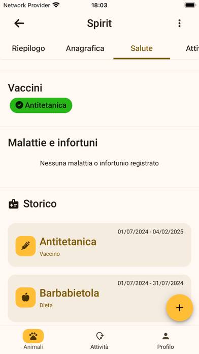 PawsPet Schermata dell'app