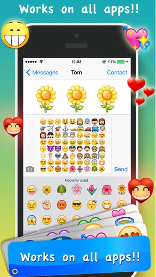 Emoji Emoticons & Animated 3D Smileys PRO App screenshot