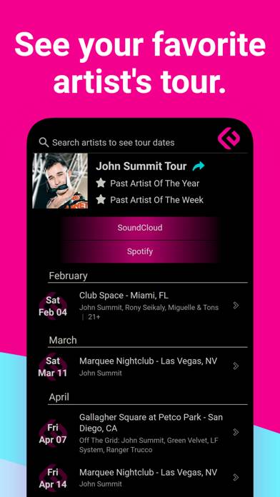Edmtrain Concerts & Raves App screenshot