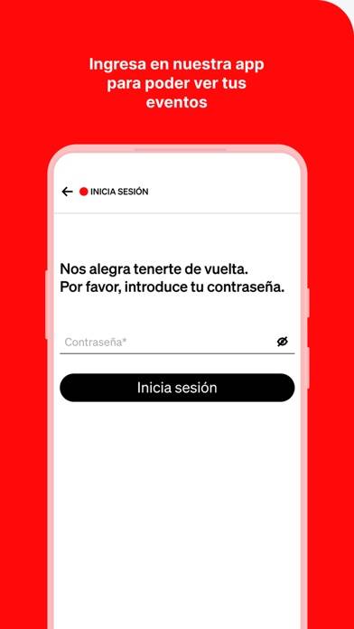 Enterticket Captura de pantalla de la aplicación