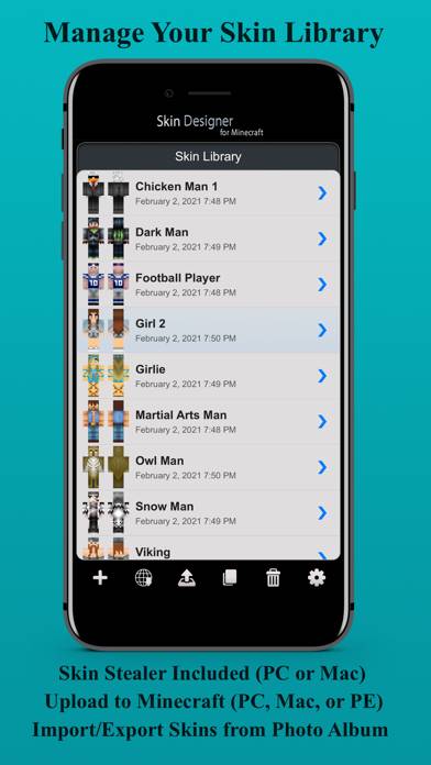 Skin Designer for Minecraft App screenshot #2