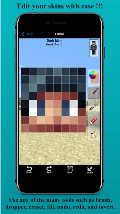 Skin Designer for Minecraft capture d'écran du jeu