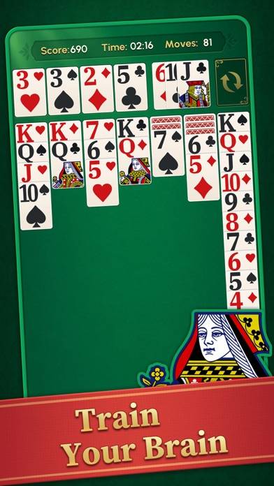 Classic Solitaire : Big Card screenshot #2