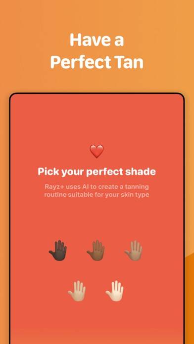 Rayz plus App skärmdump
