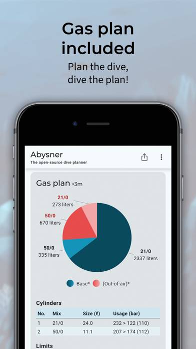 Abysner App-Screenshot