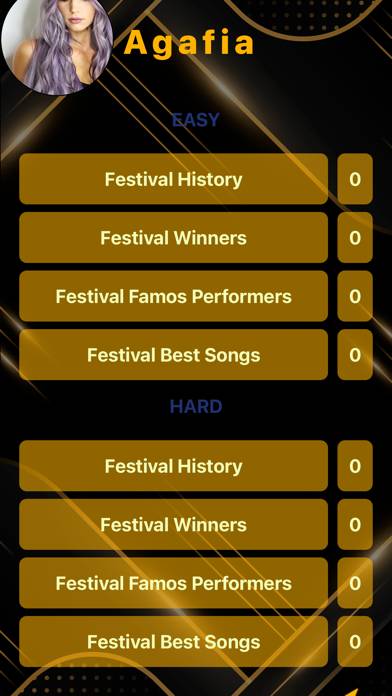 Sanremo Festival Quiz game screenshot