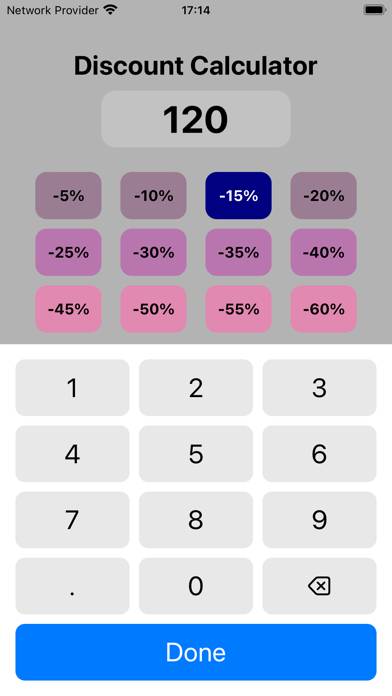 Discount % Calculator Capture d'écran de l'application