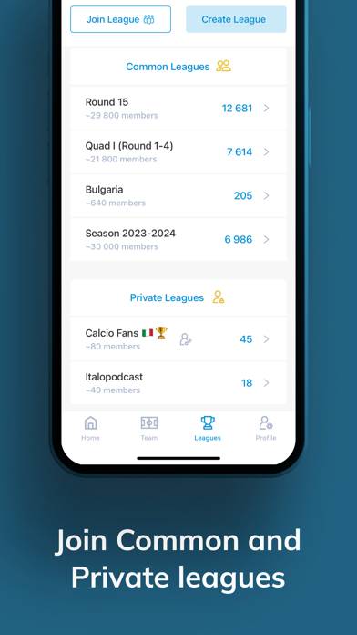 SerieA Fantasy Schermata dell'app