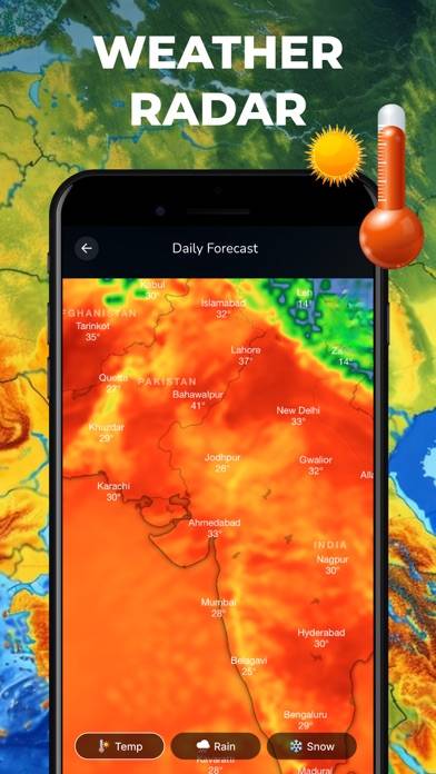 Weather Radar on Live Map App screenshot