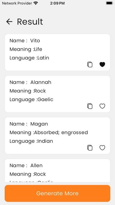 Baby Name Generator Capture d'écran de l'application