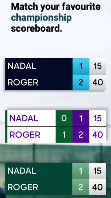 Tennis Score on Wrist Schermata dell'app