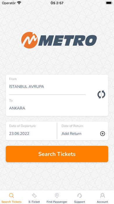 MetroTurizm–Online Ticket Sale App screenshot #1