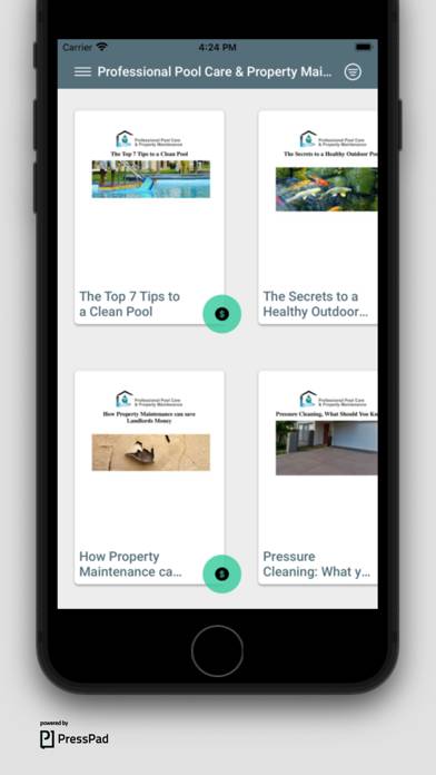 Pool Care Property Maintenance App screenshot #1