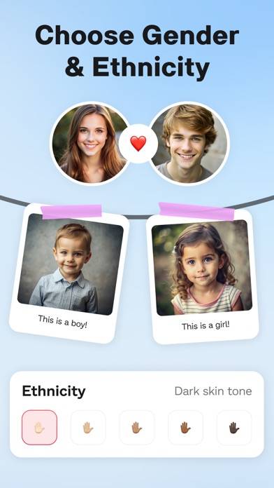 AI Baby Generator ○ Face Maker Schermata dell'app