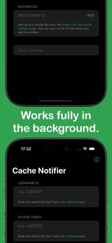 Cache Notifier Capture d'écran de l'application