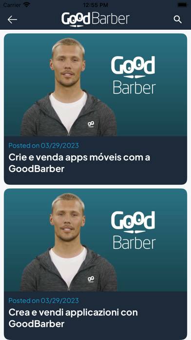 GoodBarber News Schermata dell'app #4