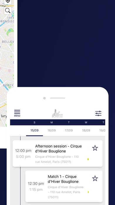 Paris Squash App screenshot