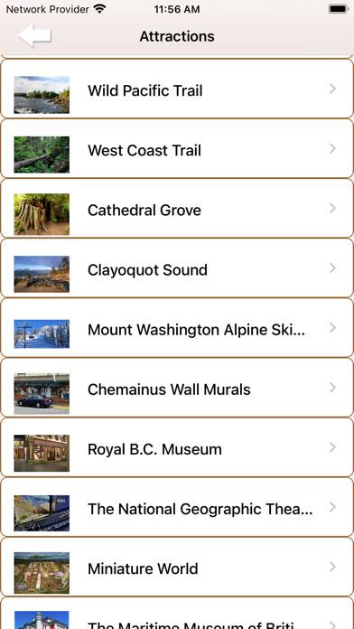 Great Vancouver Island -Guide App screenshot