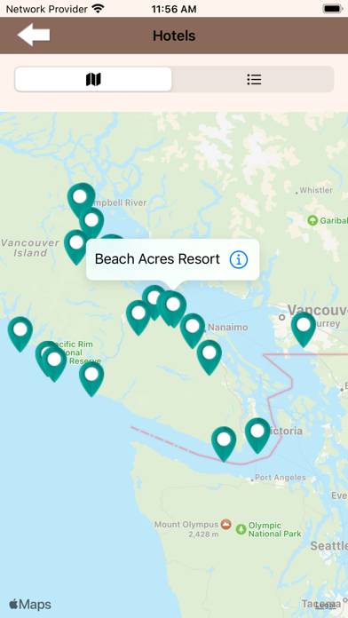 Great Vancouver Island -Guide App screenshot