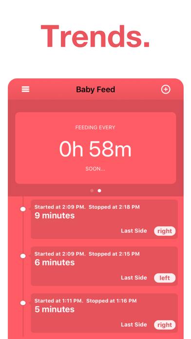 Breastfeeding Tracker by bf Captura de pantalla de la aplicación #3