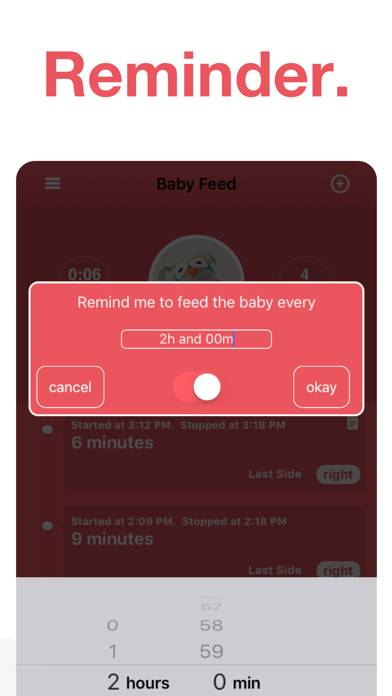Breastfeeding Tracker by bf Captura de pantalla de la aplicación #5