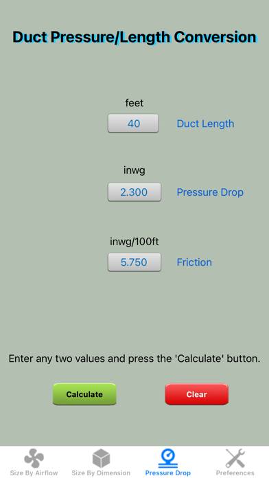 Duct Calculator Elite App screenshot #4