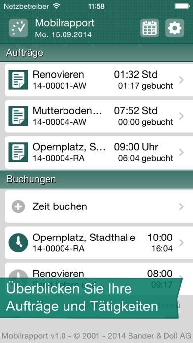 Mobilrapport Pro App-Screenshot #1