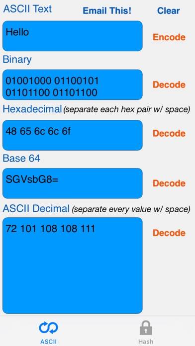 HEX ASCII BASE64 MD5 SHA conv. App screenshot #4