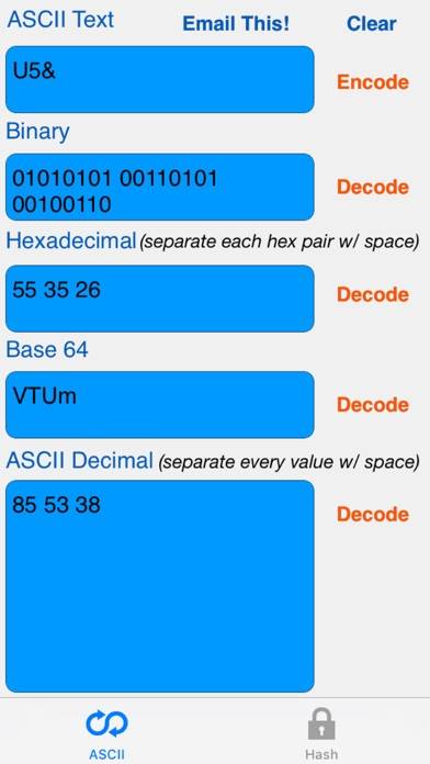 HEX ASCII BASE64 MD5 SHA conv. App screenshot #5