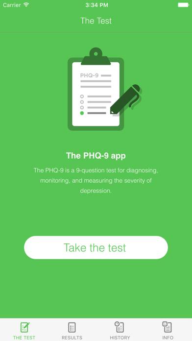 Depression Test Captura de pantalla de la aplicación #1