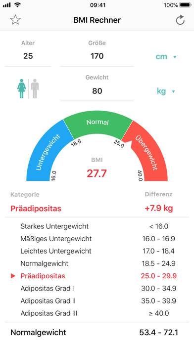 BMI Calculator – Weight Loss Schermata dell'app #2