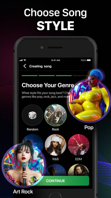 AI Song・Music Generator App skärmdump