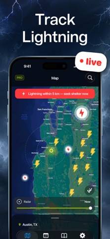 Lightning Tracker App screenshot