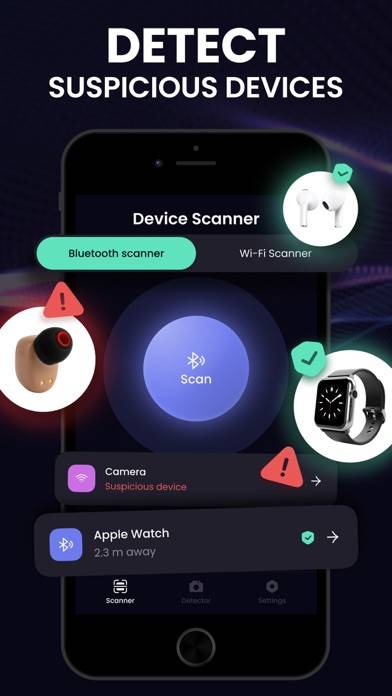 Hidden Cameras Scanner, Finder App screenshot